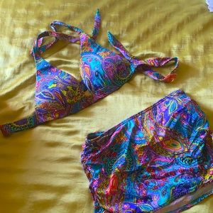 Victoria secret bikini top and swim skirt bottom